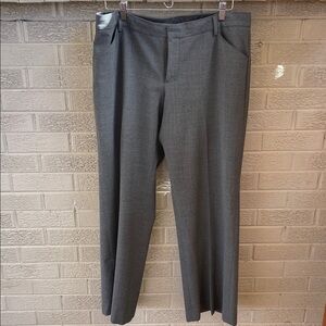 GAP Perfect Trouser Wide Leg Pants in Charcoal Gray- 12R